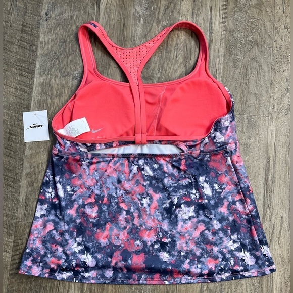 NWT Nike Women's Racerback Tankini Swim Top - Picture 6 of 10